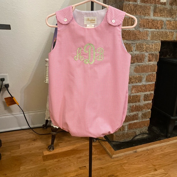Rosalina Collection Infant Girls Monogrammed Romper size 24 months - Picture 5 of 16